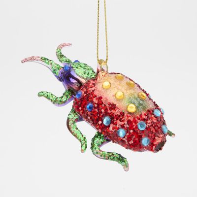 Majestic Sunset Beetle Decoration