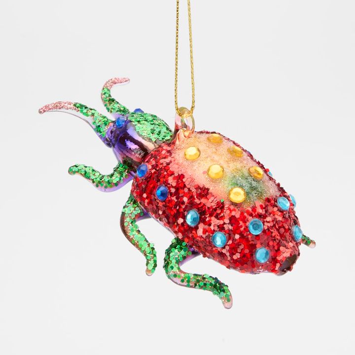 Majestic Sunset Beetle Decoration