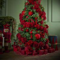 Silk Tassel Bauble Decoration Red