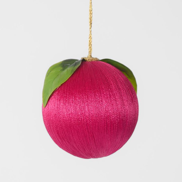 Silk Fruit Bauble Pink