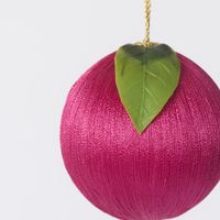 Silk Fruit Bauble Pink