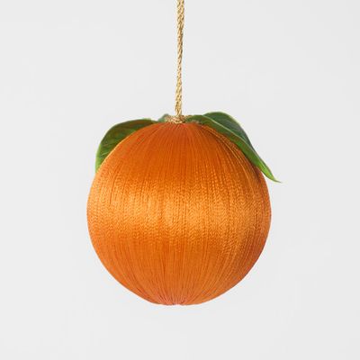 Silk Fruit Bauble Orange