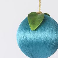 Silk Fruit Bauble Turquoise