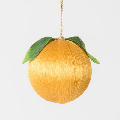 Silk Fruit Bauble Yellow