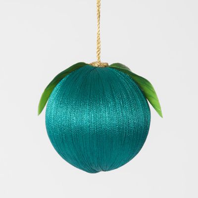 Silk Fruit Bauble Emerald Green