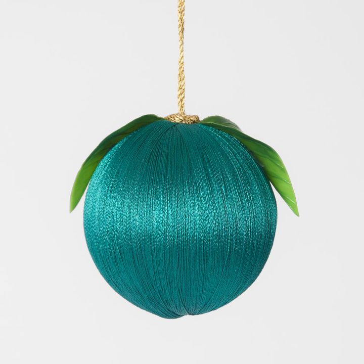 Silk Fruit Bauble Emerald Green