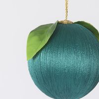 Silk Fruit Bauble Emerald Green