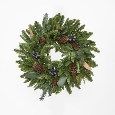 Pine and Blue Berry Wreath 61cm