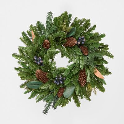 Pine and Blue Berry Wreath 61cm