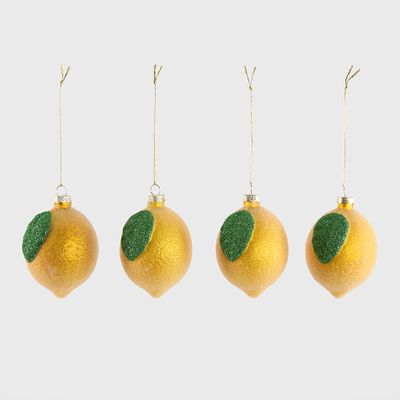 Sugared Lemon Decorations - Set of 4