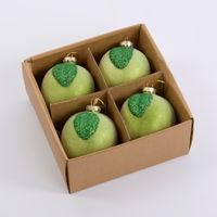 Sugared Apple Decorations - Set of 4