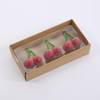 Sugared Cherry Decorations - Set of 3