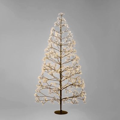 Bare Forest Tree 210cm with 3000 LED Black