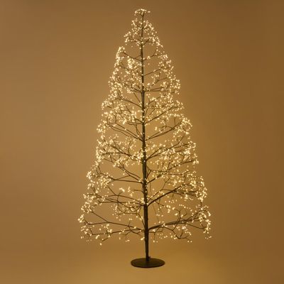 Bare Forest Tree 210cm with 3000 LED Black