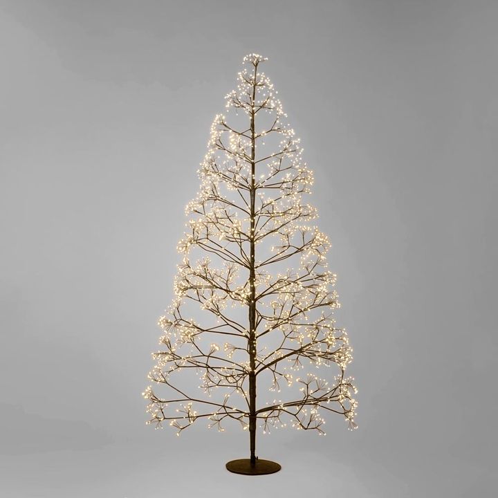 Bare Forest Tree 210cm with 3000 LED Black