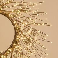 Starry Wreath 60cm with 936 LED Brown