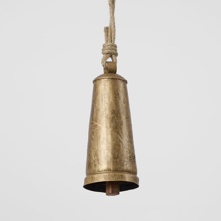 Tapered Cow Bell Antique Gold