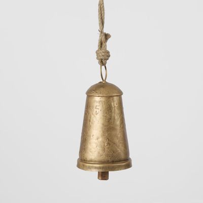 Cow Bell Antique Gold