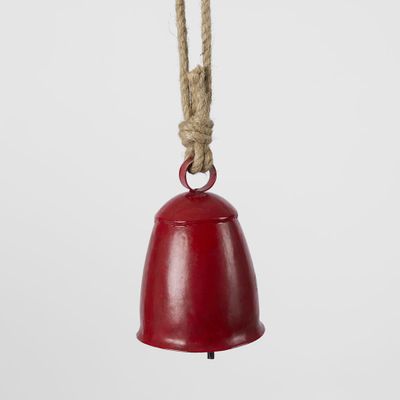 Small Cow Bell Vintage Red