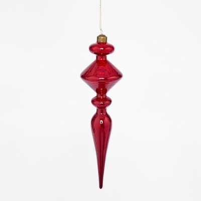 Majestic Finial Decoration Red