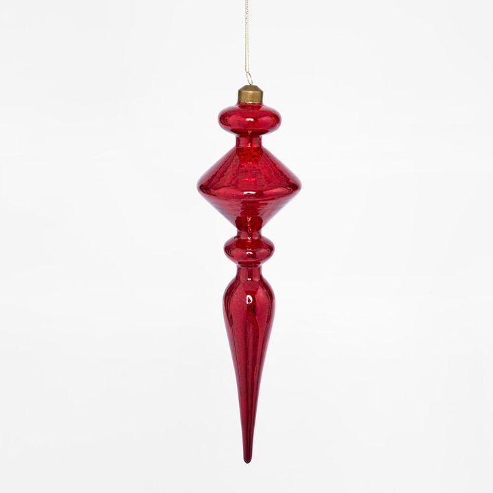 Majestic Finial Decoration Red