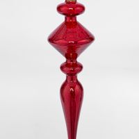 Majestic Finial Decoration Red