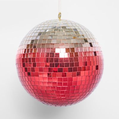 Disco Ball Hanging Large Fuchsia