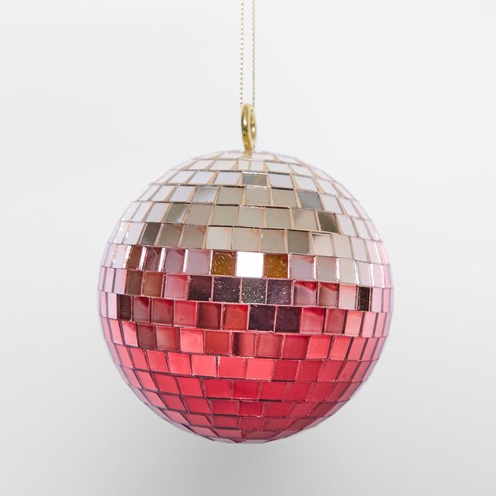 Disco Ball Hanging Small Fuchsia