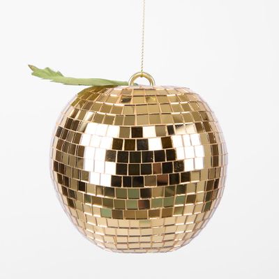 Disco Apple Decoration Large Gold