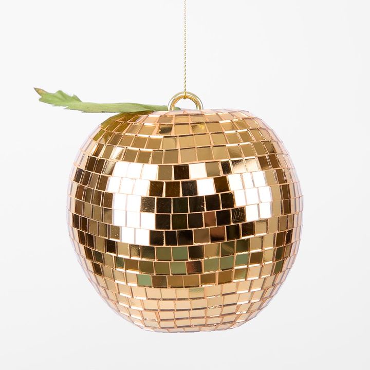 Disco Apple Decoration Large Gold