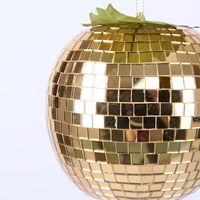 Disco Apple Decoration Large Gold