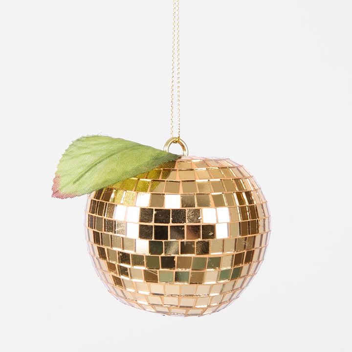 Disco Apple Decoration Small Gold