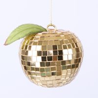 Disco Apple Decoration Small Gold