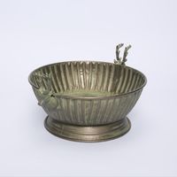 Antiqued Verdigris Reindeer Bowl