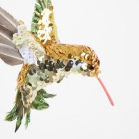 Hule Sequin Hummingbird Tree Decoration