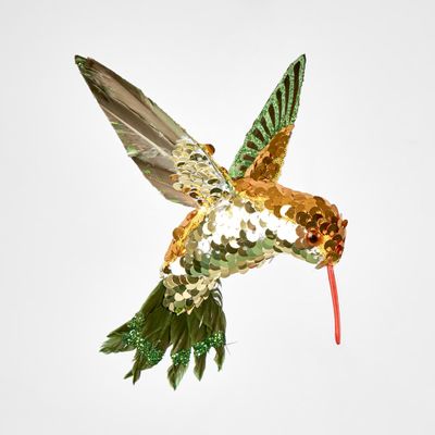 Hule Sequin Hummingbird Tree Decoration