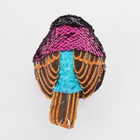 Jasper Clip on Sequin Bird Fuchsia