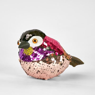 Jasper Clip on Sequin Bird Fuchsia