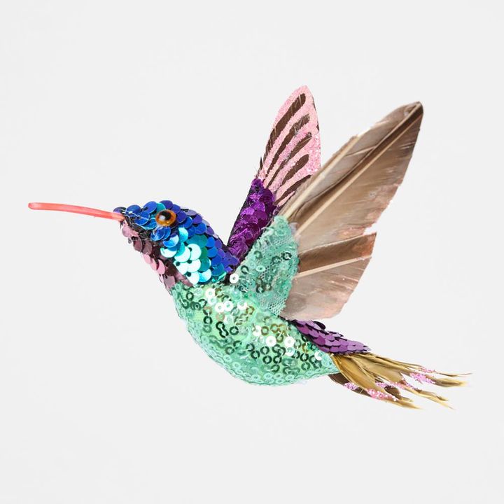 Chassi Sequin Hummingbird Tree Decoration