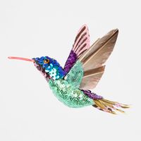 Chassi Sequin Hummingbird Tree Decoration