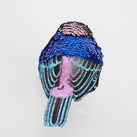 Jasper Clip on Sequin Bird Blue