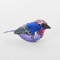 Jasper Clip on Sequin Bird Blue