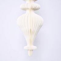 Giant Paper Spire Finial Decoration White