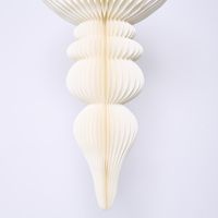 Giant Paper Cresting Finial Decoration White