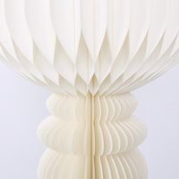 Giant Paper Cresting Finial Decoration White