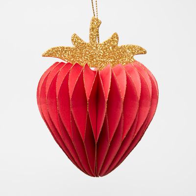 Paper Strawberry Hanging Decoration