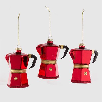 Espresso Coffee Maker Decorations - Set of 3