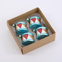 Carnival Drum Decorations Turquoise - Set of 4