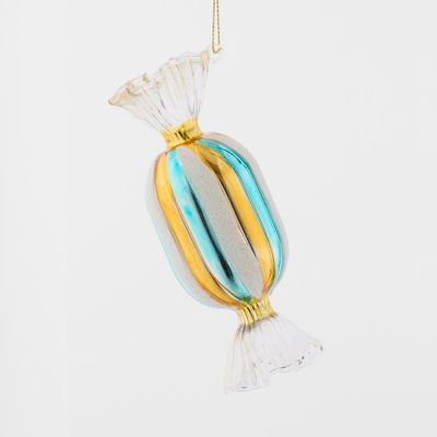 Striped Candy Decoration Turquoise