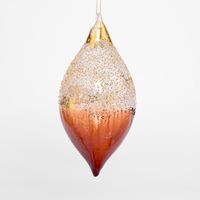 Ombre Mahogony Tear Drop Baubles - Set of 3